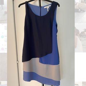 Max&Cleo blue layered mini dress size 0